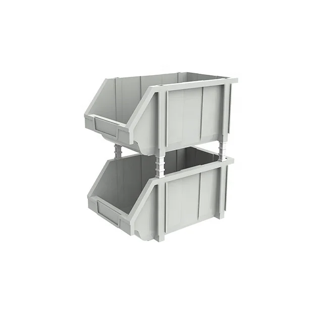 Warehouse Garage Industrial Plastic Shelf Bins Spare Parts Storage Boxes