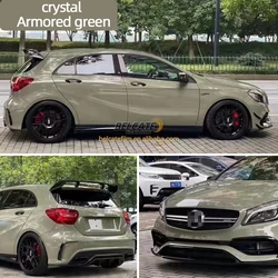 Factory wholesale 1.52*18m Crystal armor green auto film car wrap vinyl Vehicles stickers