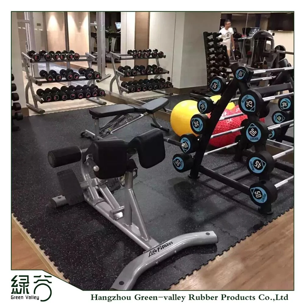 Best Puzzle Gym Interlocking rubber tiles/gym rubber floor rolls/sports rubber mat