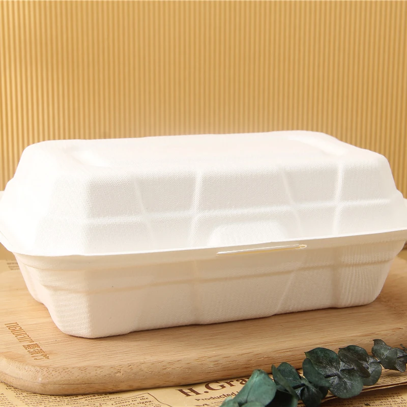 Биоразлагаемый биоразлагаемый чистый сахарный тростник, багасса, одноразовый раскладной контейнер для фруктов от производителя