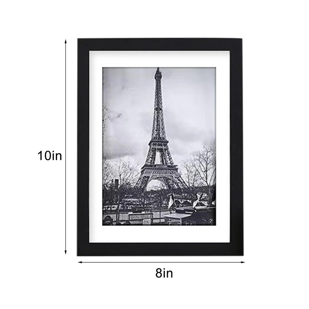 Desk Wall Albums Accessories Decorations Photo Frame with Mat Picture Plastic PVC 5x7 6x8 8x10 11*14 Inches Black White Sl