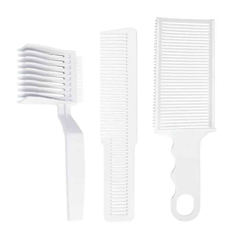 Wholesales Long Handle Hair Shear Positioning Cutting Comb Hair Salons Trimming Comb Trimmer for Men Barber Accessories Custom