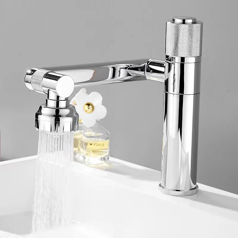 2022 New Style Black brass basin faucet Water Tap Multifunctional 360 Degree modern Bathroom Faucet