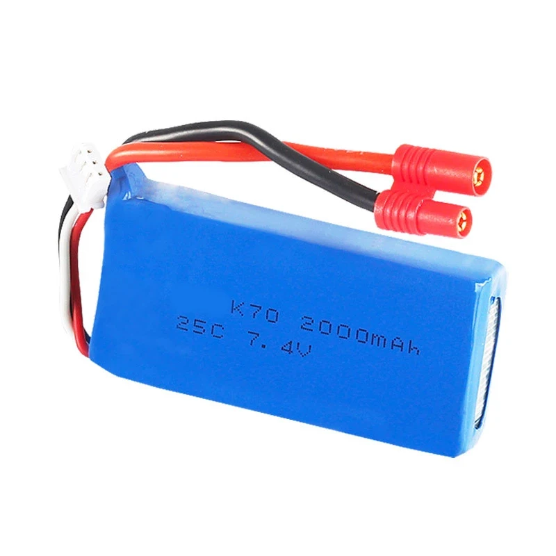 
7.4V 2000mAh K70 RC li-polymer battery pack 903462 25C rate with T connector 