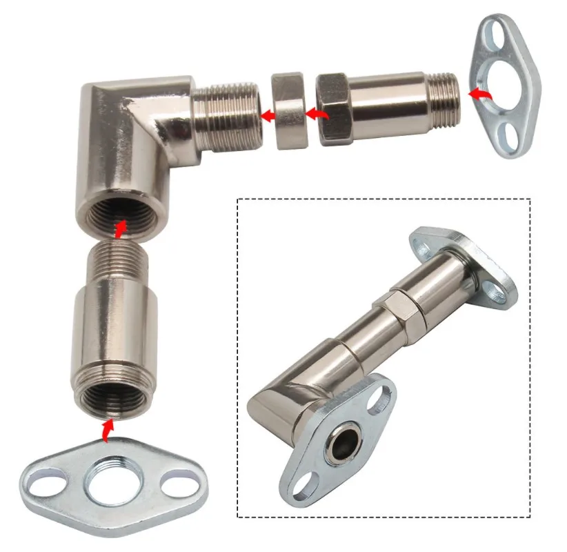 MA car O2 Oxygen sensor  M18 * 1.5 Four pieces thread fitting adapters set For -Toyota Tacoma