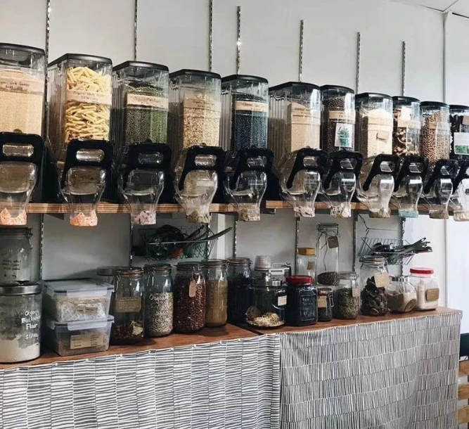 Yageli China supplier wholesale price custom clear transparent acrylic gravity grain feed dispenser for display only