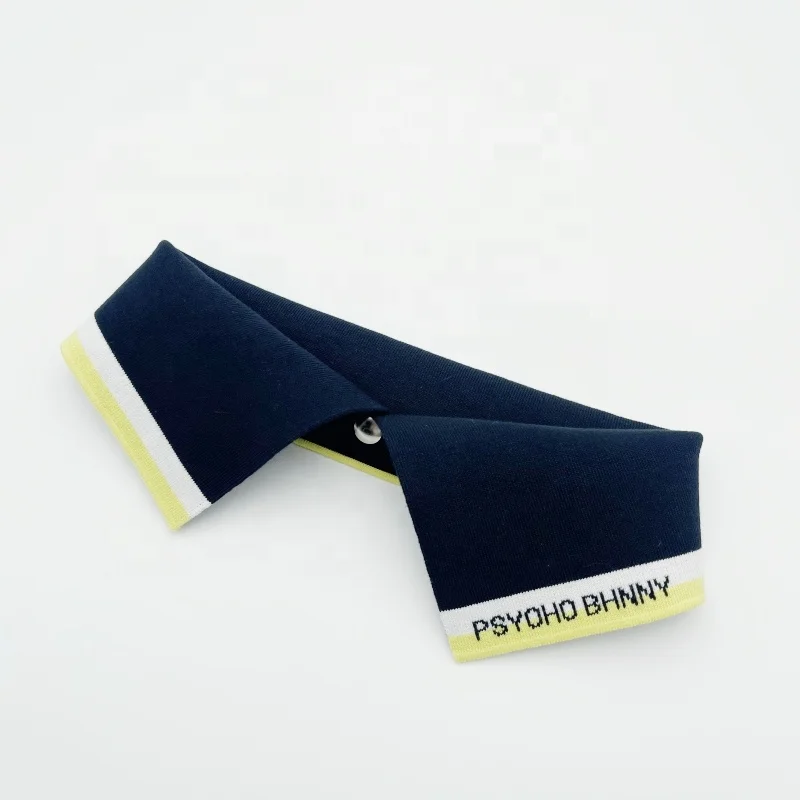 OEM Eco-friendly neckline knitting rib knit collar use as Polo Shirt garment accessory