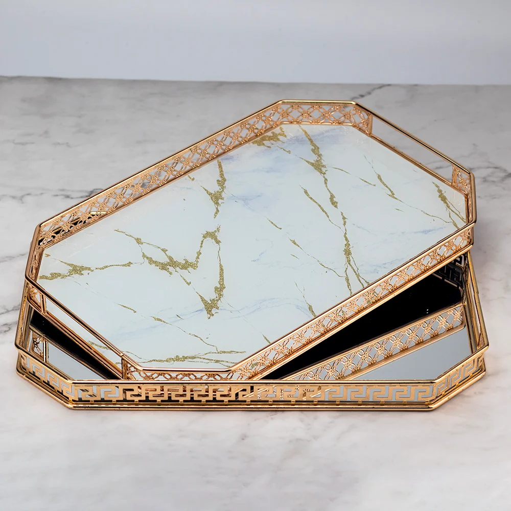 Гостиничные свечи для духов для домашнего использования, серебряное, золотое, зеркальное, десертное зеркало, декоративный стеклянный поднос для духов, туалетный столик, домашний декор