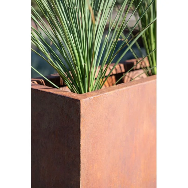 Металлическая серия Corten стальная коробка для растений и цветочный