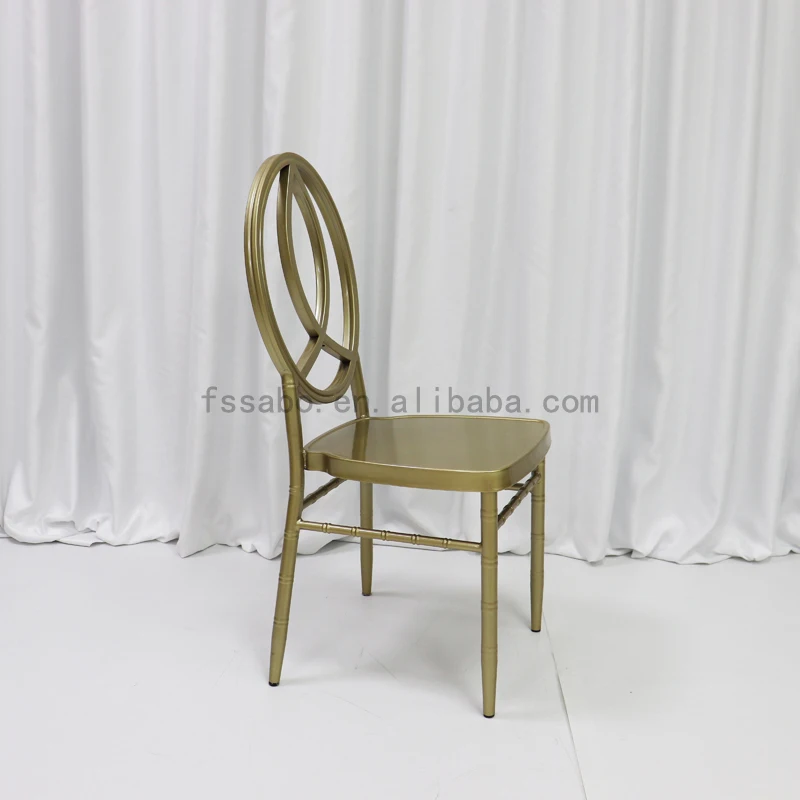 Hot Selling Tiffany Chair Modern Metal Banquet and Wedding Event Chair Stackable for Bars Restaurants Iron Material