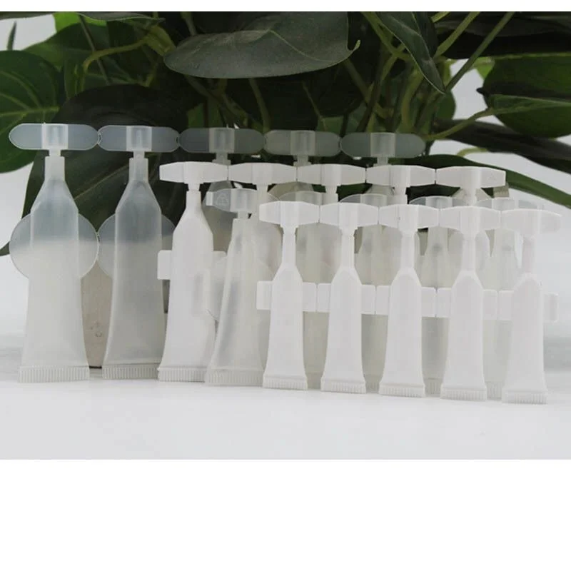 1-5ml Small size Test Mini Essence PE Plastic Connected ampoule Tube for Ointment/unguent