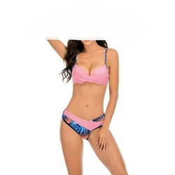 Bikini New Split Swimsuit Women Sexy Color Block Bikini European And American Hot Style Bikini Swimsuit Beach Swimming Sport