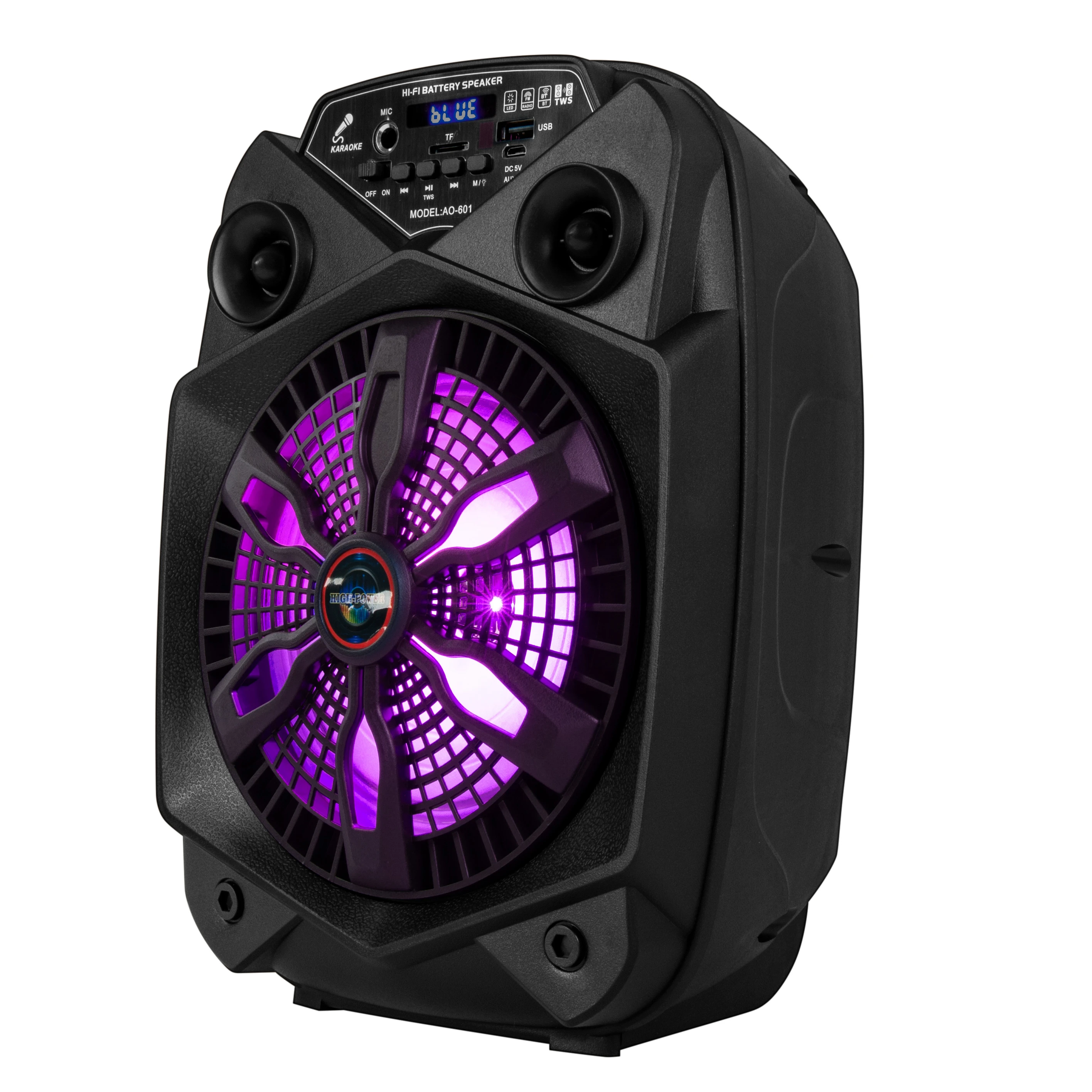 AVCrowns портативный микрофон аудио беспроводной Bluetooth динамик танцевальный сабвуфер записывающий динамик