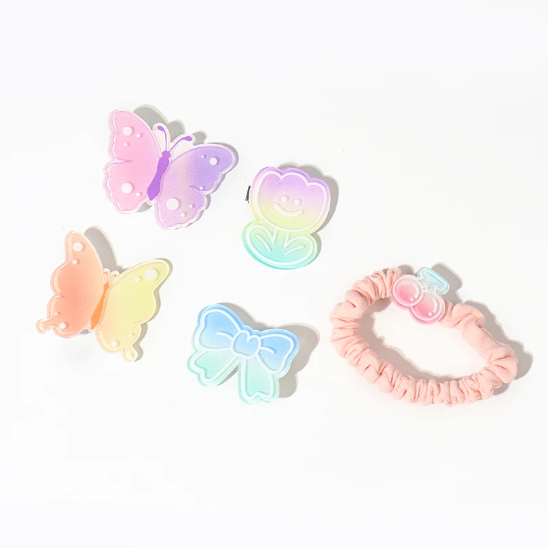 Wholesale Girls Ponytail Holders Hair Bands Rope Butterfly Hair Tie Hair Accessories