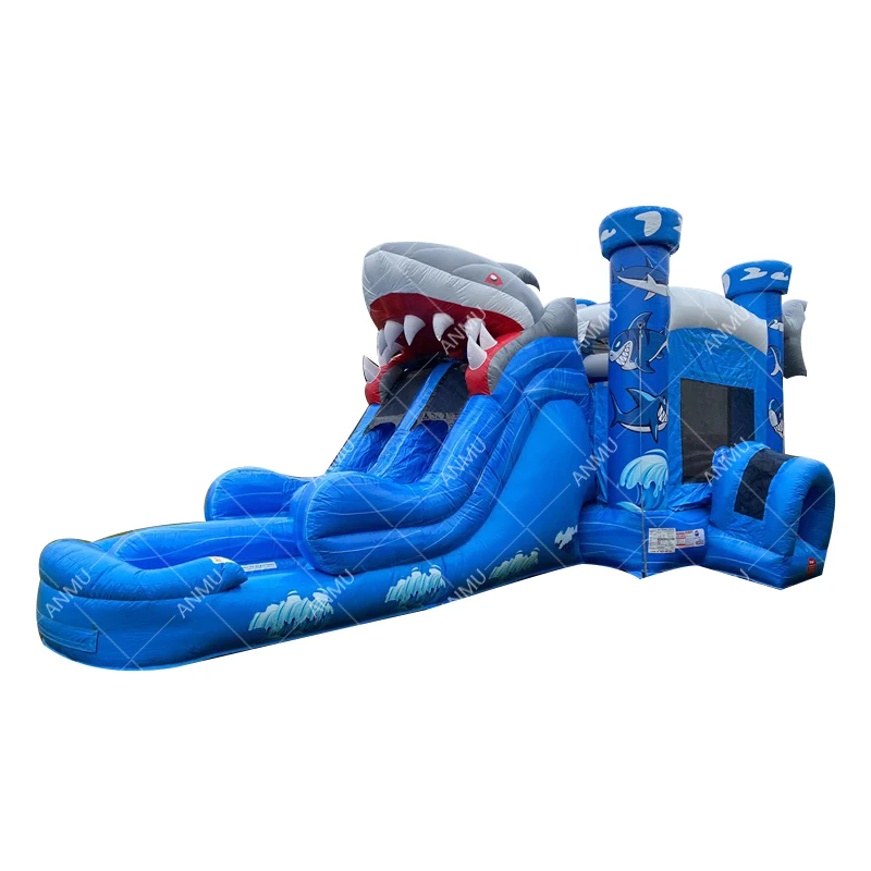 Inflatable bounce house commercial bounce house Shark bouncy castle
