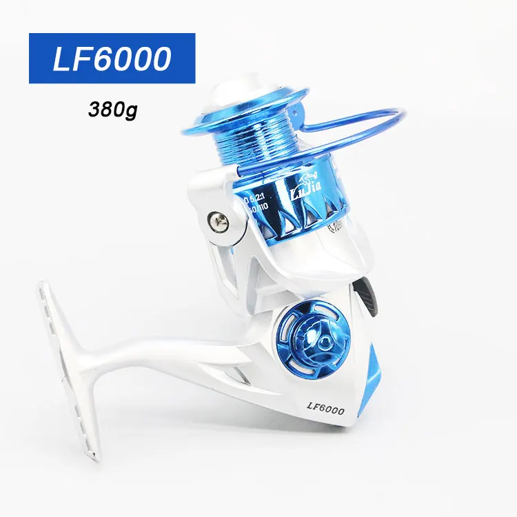 LF6000 Bearings Trolling Portable Top Seller Fishing Rod Reel Set Combo Reel Seat Fishing Fly Fishing Reel