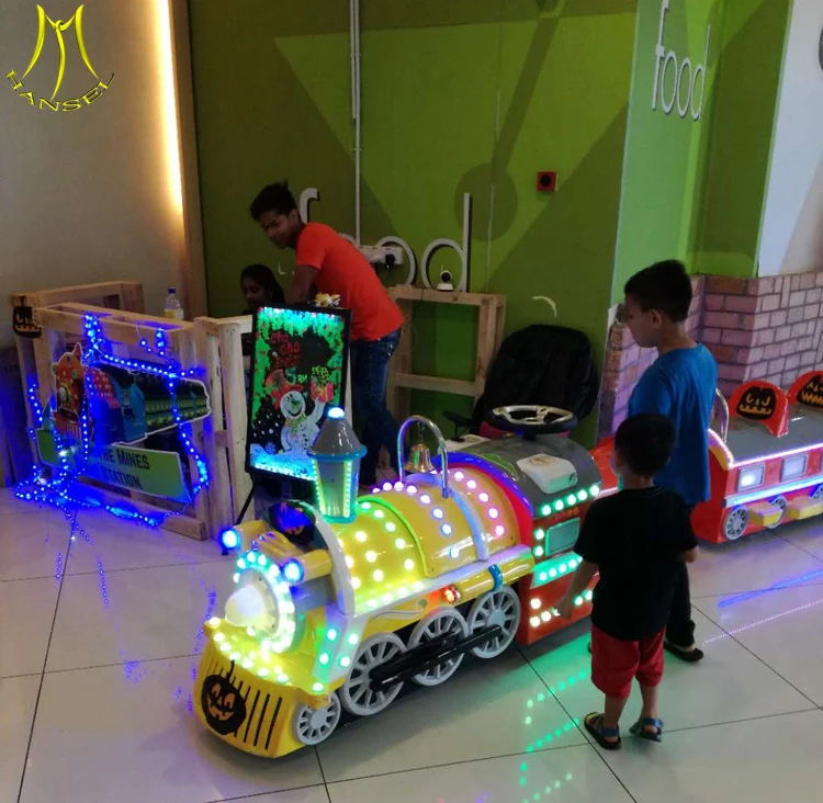 Hansel amusement park kids electric tourist trackless train for sale kids electrical train