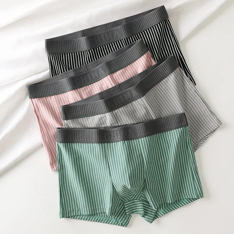 Мужские трусы-боксеры из чистого хлопка удобные и дышащие для мальчиков
