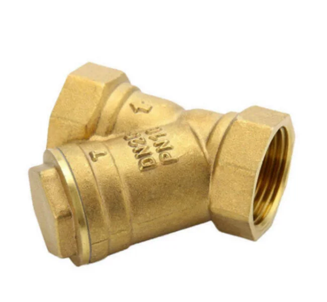 Factory Price DN15 20 25 32 40 50 65mm Female Thread Brass Y Type Filter Strainer
