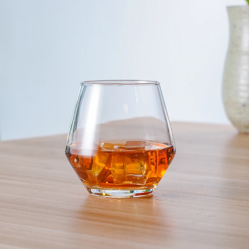 Free sample stemless wine glass whiskey glass for promotion