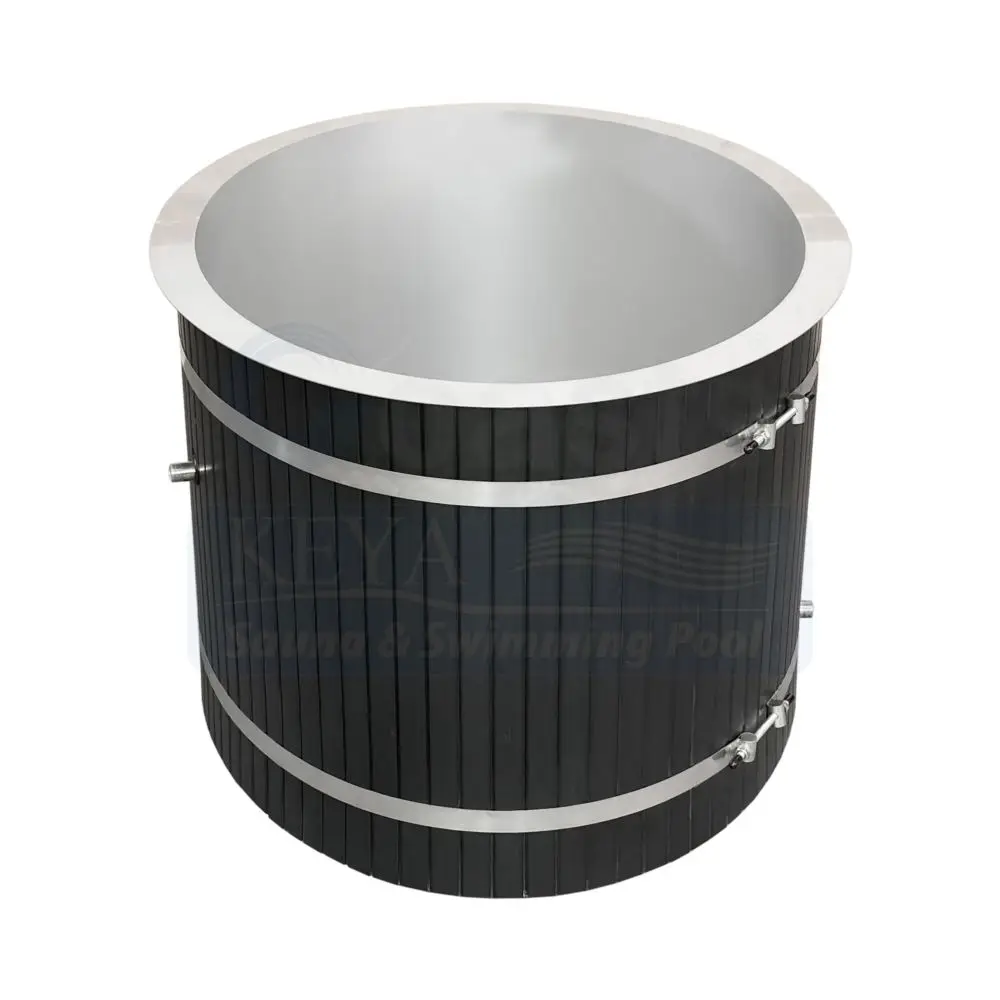 New Design Popular Stainless Steel Liner cold plunge bathtub Wood plastic Recovery Pod Ice Bath