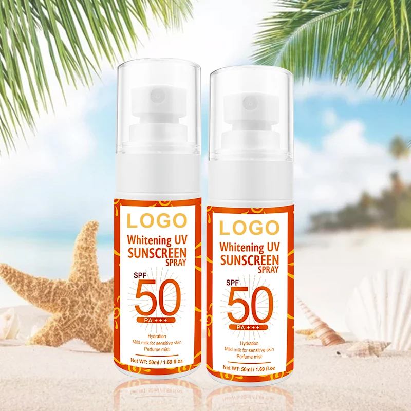 Natural Private Label Brands of Sunblock Water Resistant Whitening Sun block Lotion Sunscreen Spray