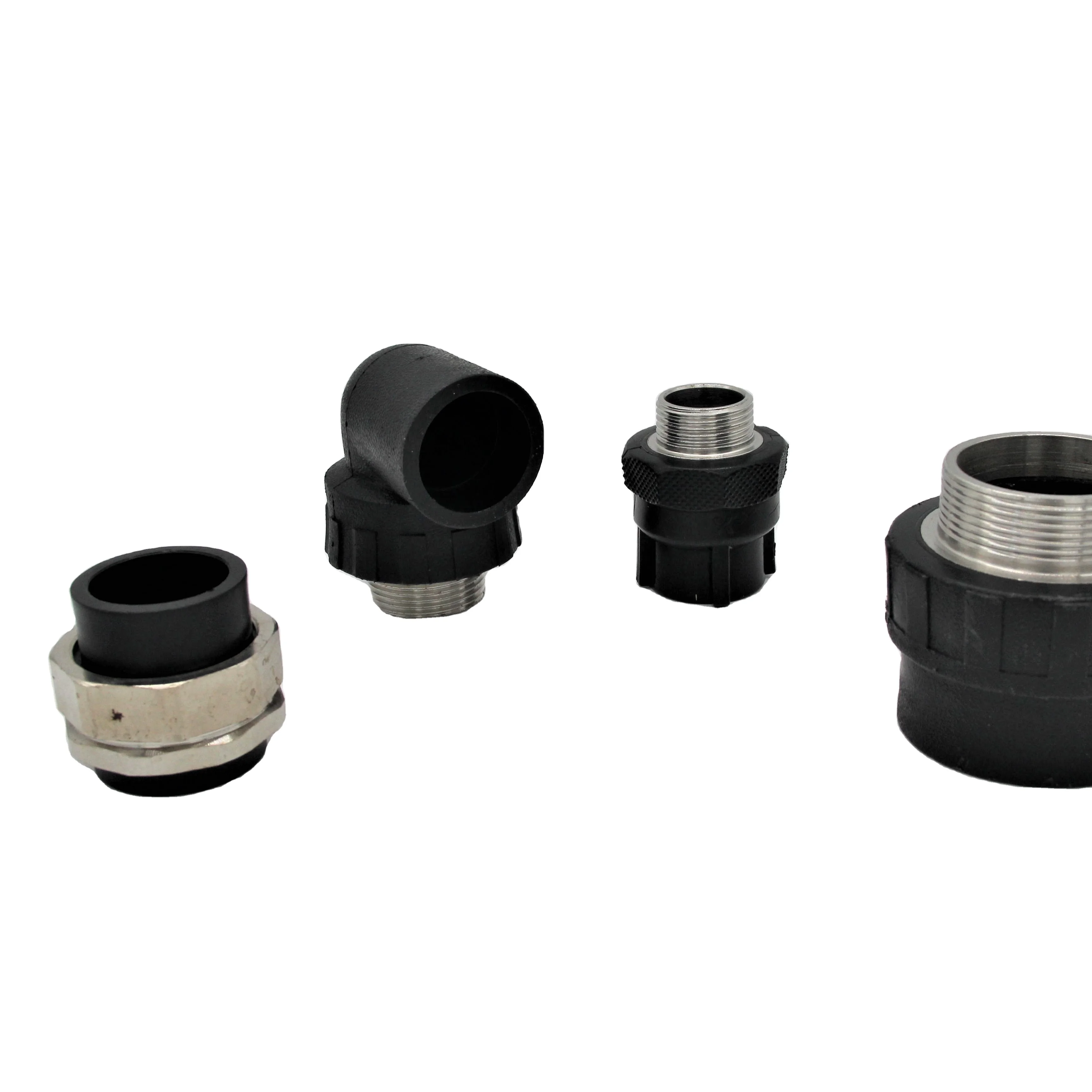 
Plastic PE Hdpe Pipes and Fittings 90 Degree Elbow Manufacturer Carton Package Blue HDPE Butt Fusion Fittings Pipe Lines Connect 