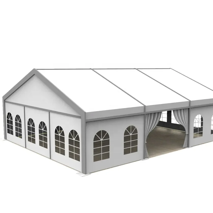 Outdoor Aluminum Structure Used White Trade Show Tent For Commercial Event Luxury White Marquee Wedding Tent