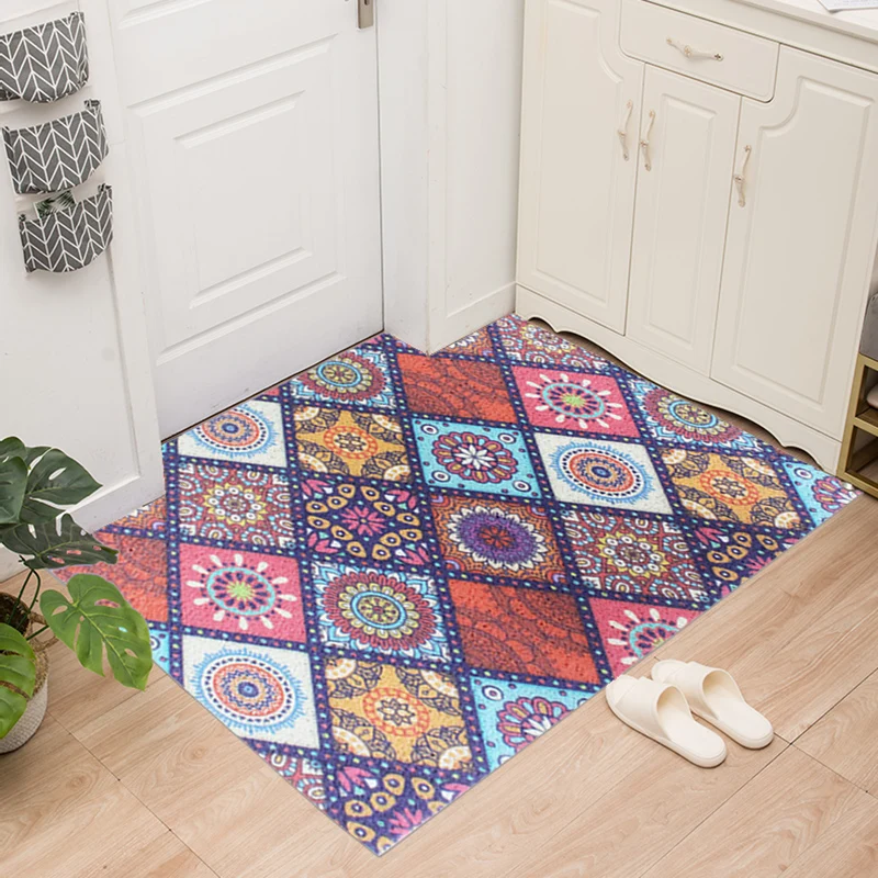 Виниловый фон для петли напечатанный анти-slip ПВХ катушка напольный коврик Ковер