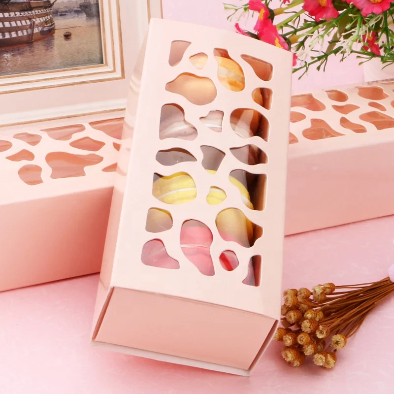 4 color printing custom very pretty cookie box and macaron box gift cake box