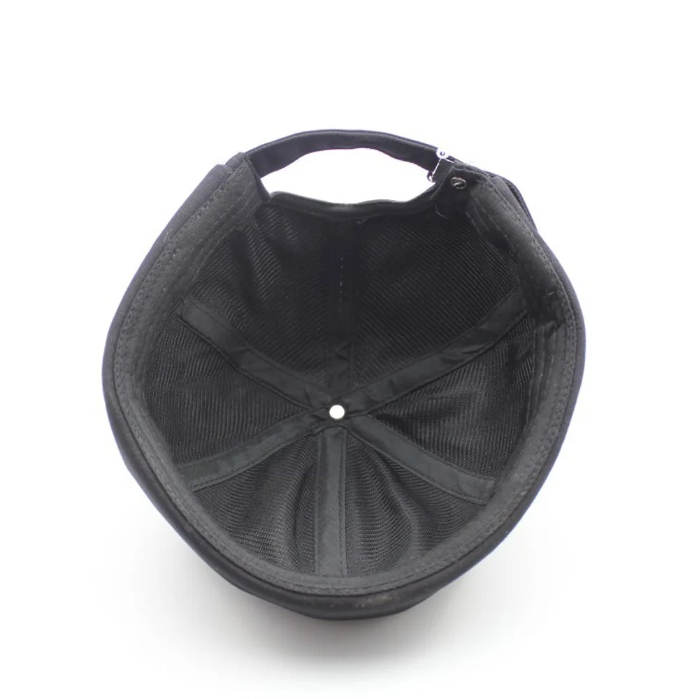 Custom Brimless Sailor Fisherman Vintage Leon Hat No Visor Skull Leather Strap Beanie Cap for Men Women