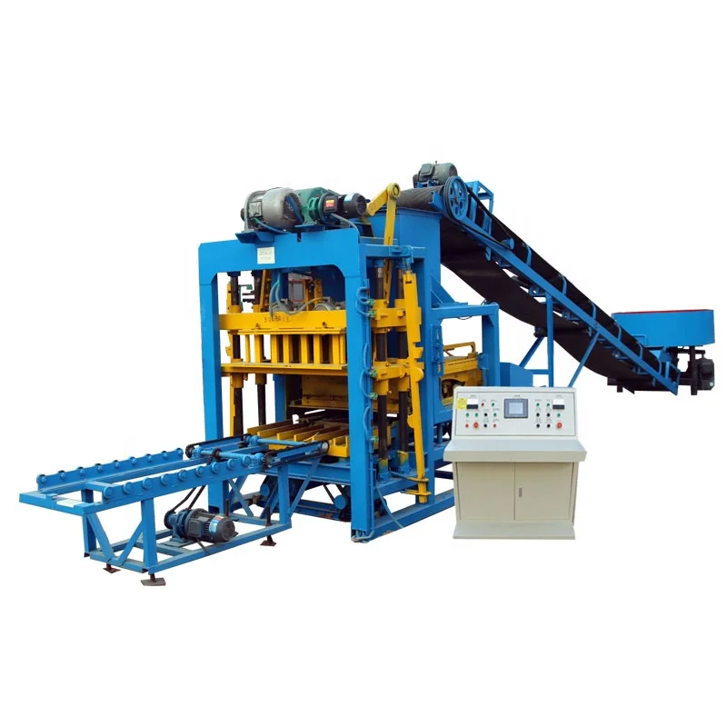 Qtj4-25 Semi Automatic Vibro Press Concrete Hollow Block Bricks Making Machine