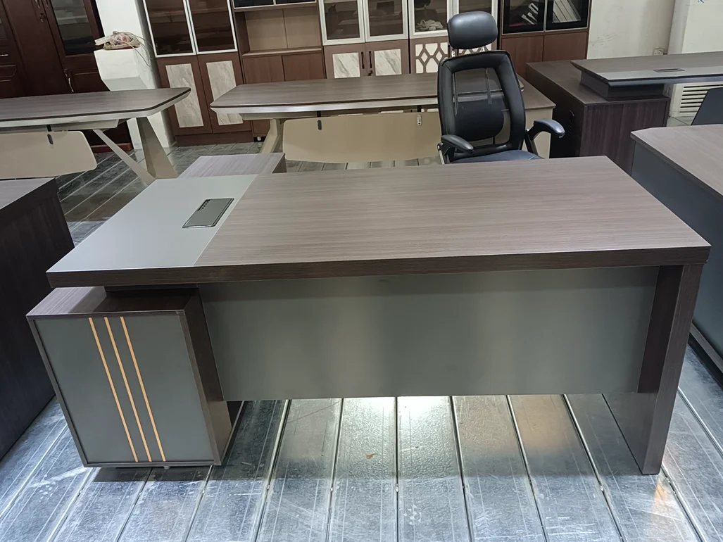 Custom Luxury Office Modern Executive L Shape Wooden Furniture Wood Computer Office Desk with Drawers