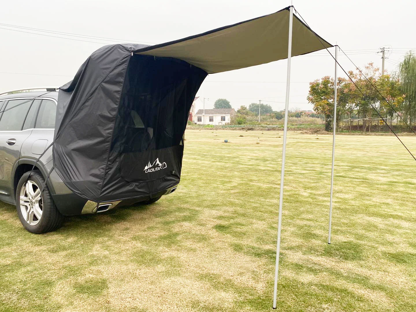 Outdoor self-driving Tour Barbecue Camping Car Tail Extension Tent Sunshade car travel tent trunk tent