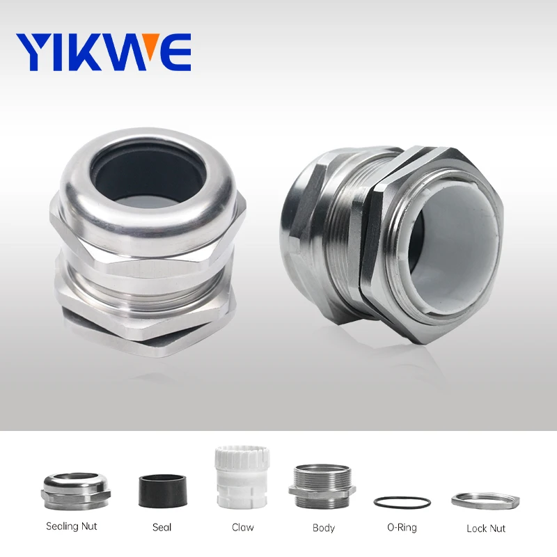 Кабельная втулка хорошего качества, водонепроницаемая M PG резьба, кабельная Втулка из нержавеющей стали m50 m20, вход кабеля 19 мм
