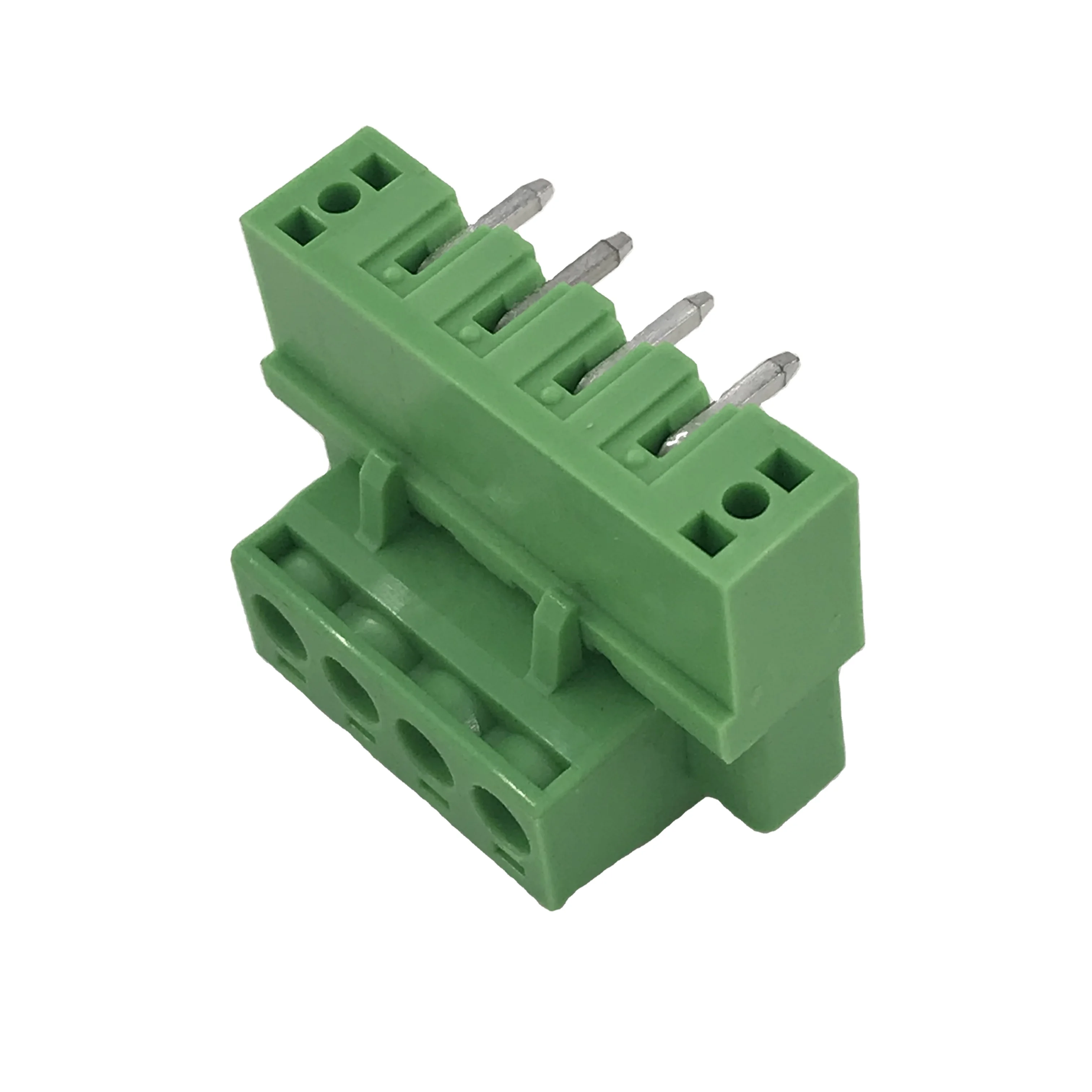 5.08mm pitch PCB plug in terminal block with fixed ears flange male and female XK2EDGKM XK2EDGRM