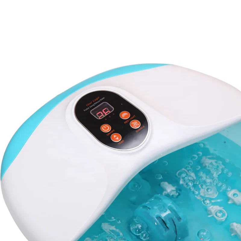 Electric Portable Blood Circulation Detox Water Mini Foot Soak Bath Spa Massager Machine