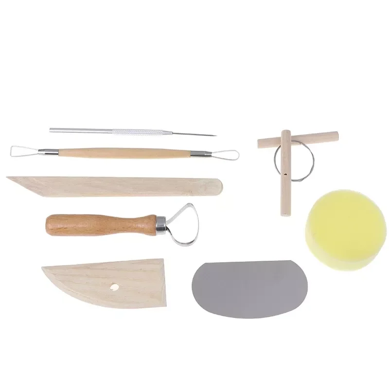 8 Pc Pottery Tool Set w/ Fettling Knife for Ceramic, Polymer Clay,Customized pottery tool kit