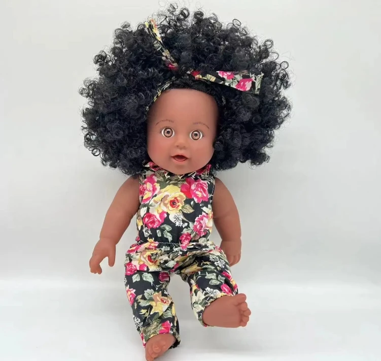 12 INCH FULL SILICON BLACK GIRL DOLL  FOR KIDS AGE 3+