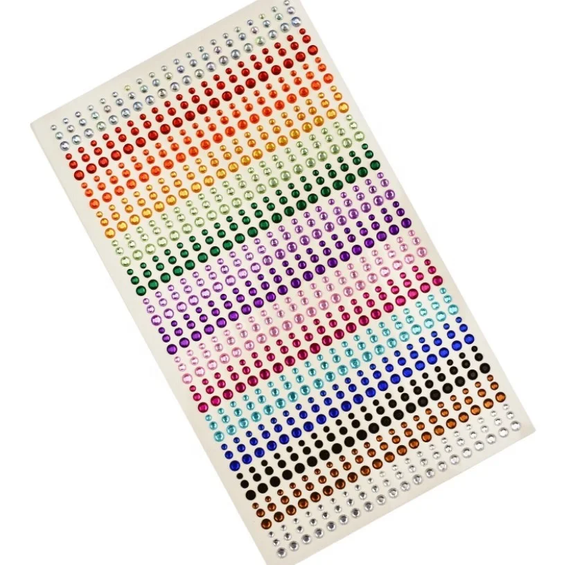 ester festival self adhesive gems sticker Crystal Rhinestone Stickers for hand body face