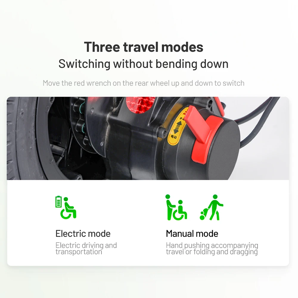 extra Heavy Duty D39 Super Loading-bearing Portable Aluminum Alloy Power Electric Wheelchair for Handicap