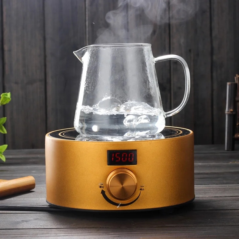 Hot Sale Transparent High Borosilicate heat resistant glass teapot with Stainless Steel removable infuser