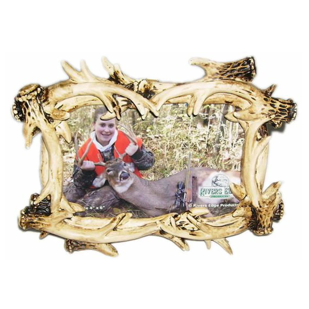 Antler Design Polyresin Custom Souvenir Photo Frame