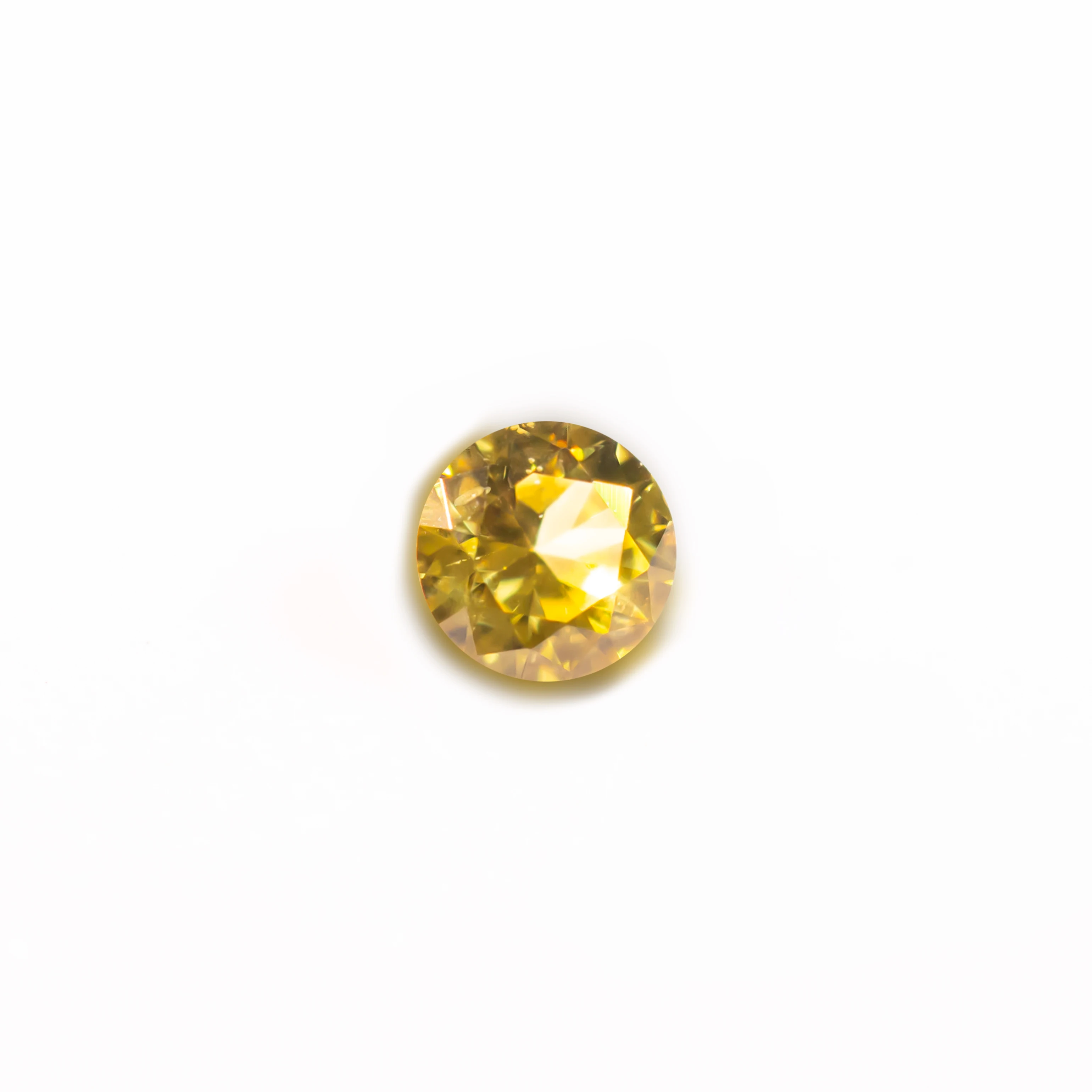 Datian hot sale Sri lanka natural yellow sapphire gemstone wholesale price round cut original yellow sapphire small