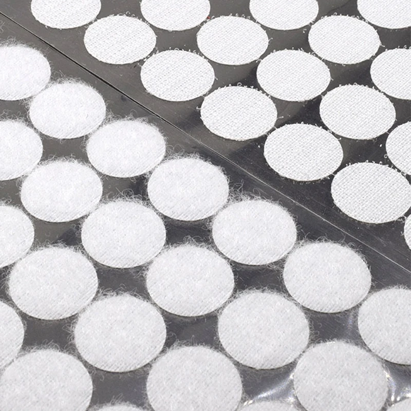 Wholesale Strong Adhesive Round Sticky Back Velcroes White Self-Adhesive Dots DIY Quiet Books in Preschool High-Tack 3M Adhesive