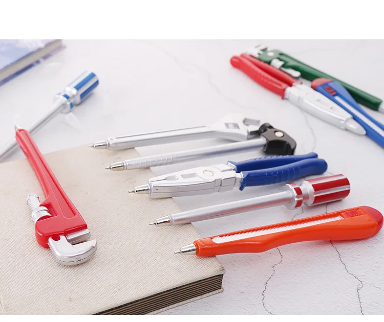 Novelty Tool Pens Set Tire Shaped Pen Holder Writing Ballpoint Pens for Office Home School Supplies