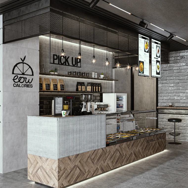 Витрина для еды бесплатный дизайн счетчик кафе витрина кофейни