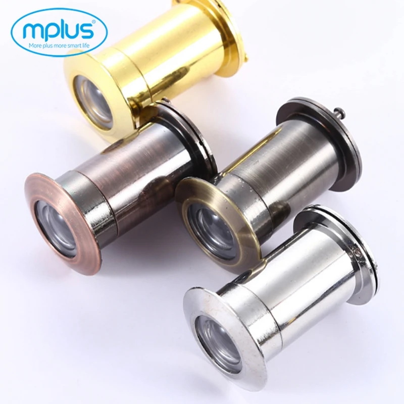 180 degree hotel Brass stainless steel door eye lens Door peephole zinc alloy magic eye door viewer
