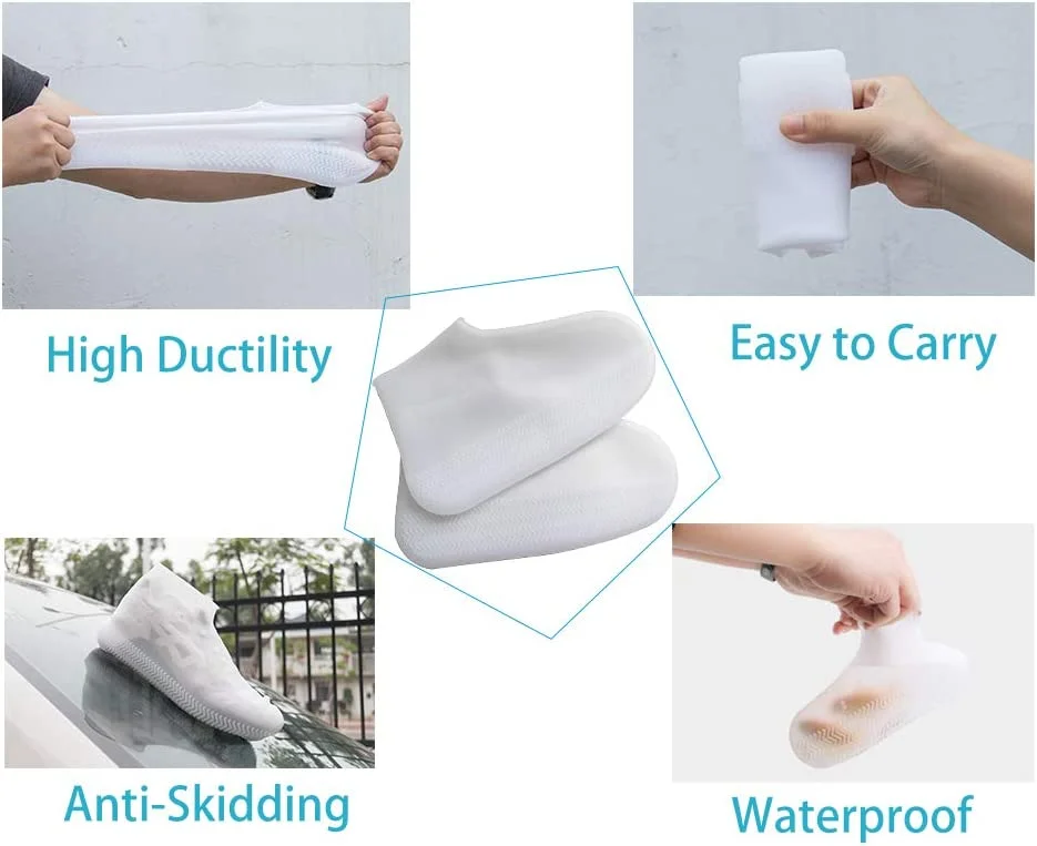 Высококачественные легкие водонепроницаемые резиновые сапоги Силиконовые мягкие пригодные для переработки защита обуви из Китая