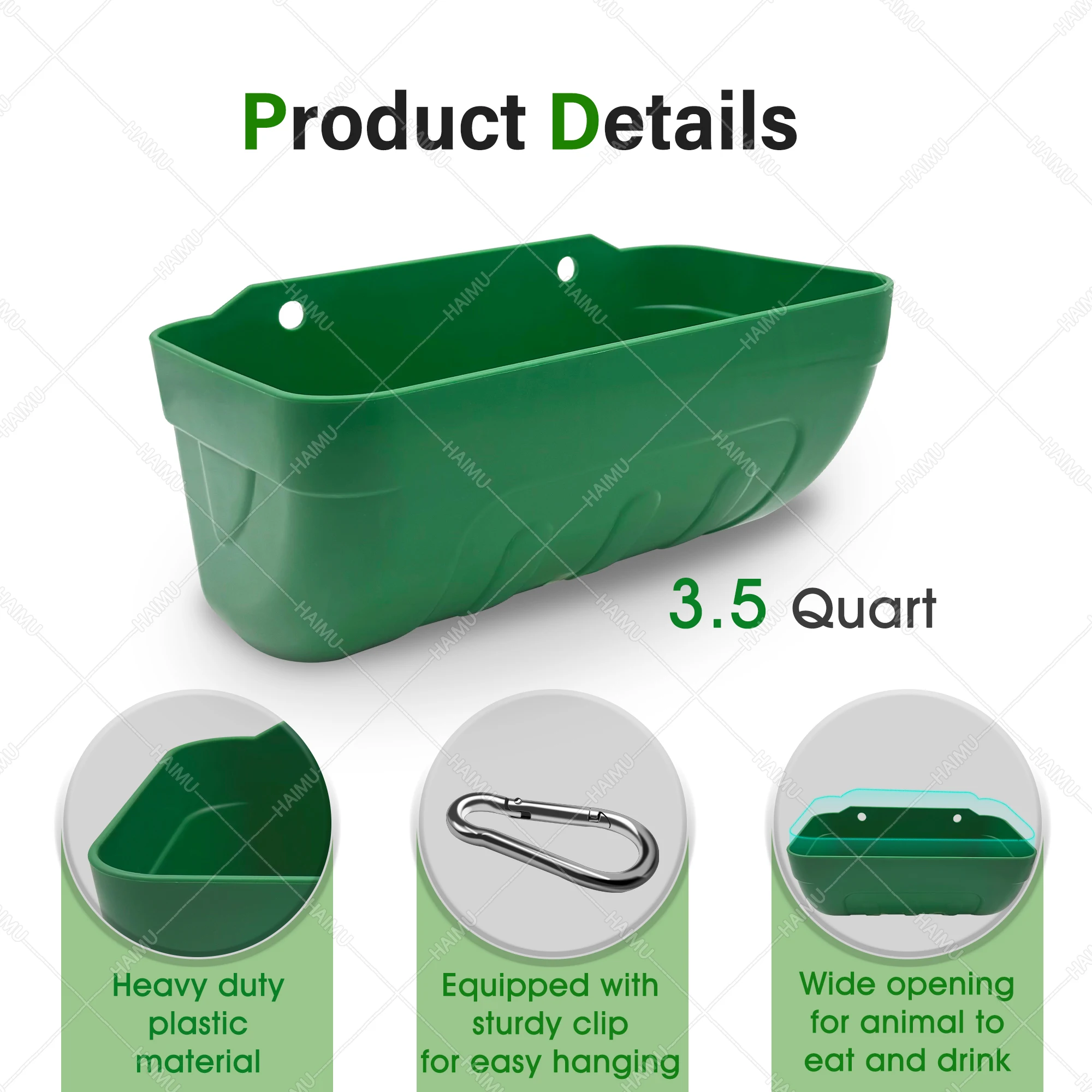 Poultry and Animal Feeders for Providing Nutritious Meals Durable and Easy to Use Trough